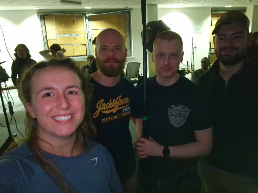 Behind the scenes with Erin and Crew on short film: Shoulder Deep