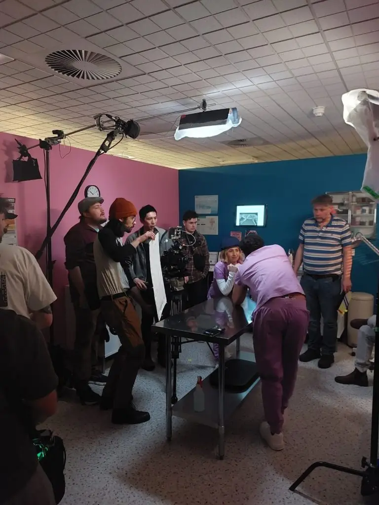 Behind the scenes with Erin and Crew on short film: Shoulder Deep